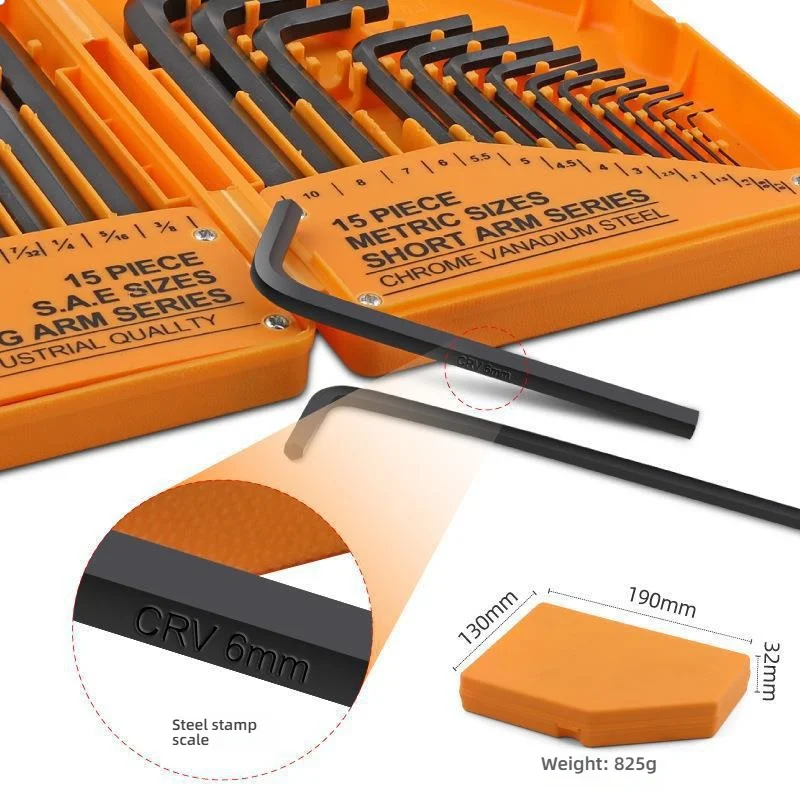 مجموعة مفاتيح سداسية مكونة من 30 قطعة |   الأحجام المترية والإمبراطورية |   مفاتيح ألين على شكل حرف L |   مثالية DIY والإصلاحات والميكانيكا |   الكروم الفاناديوم