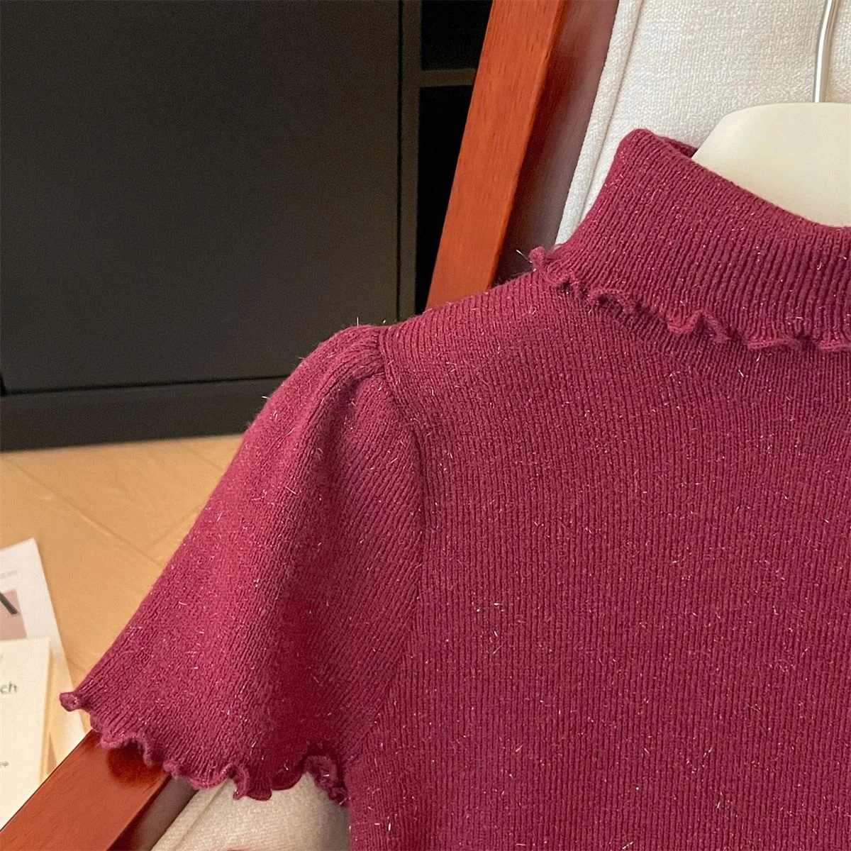 

Detachable Sleeve Knitted Sweater Women Pullovers Sexy Spring-Summer Cuffs Cropped Knitwears Preppy Style Elasticity Weekend Ins