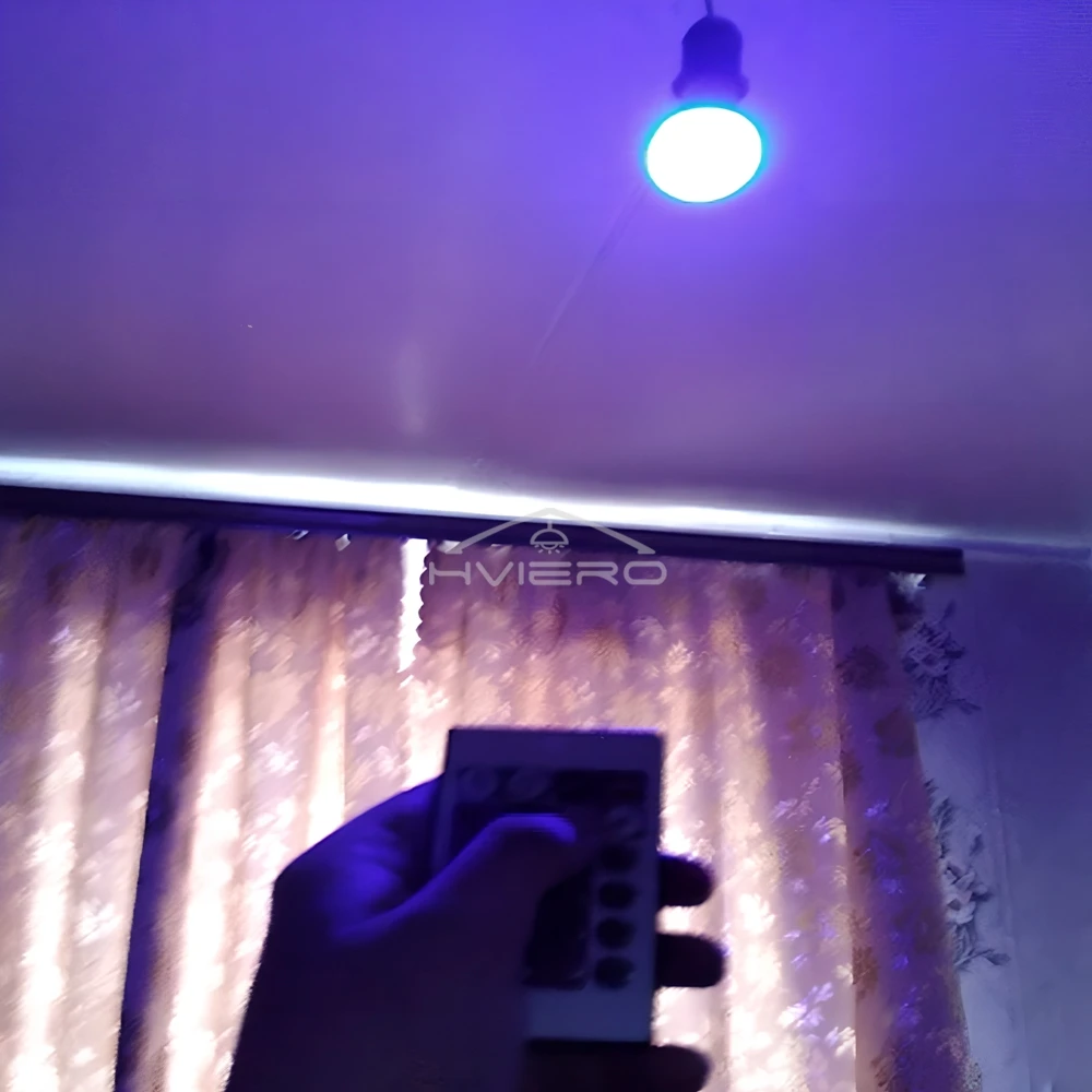 24 مفتاح التحكم عن بعد مصباح ذكي 16 ألوان RGB لمبة مصباح لتهيئة الجو LED متعدد الألوان لمبة E27 220 فولت الإضاءة المنزلية عكس الضوء