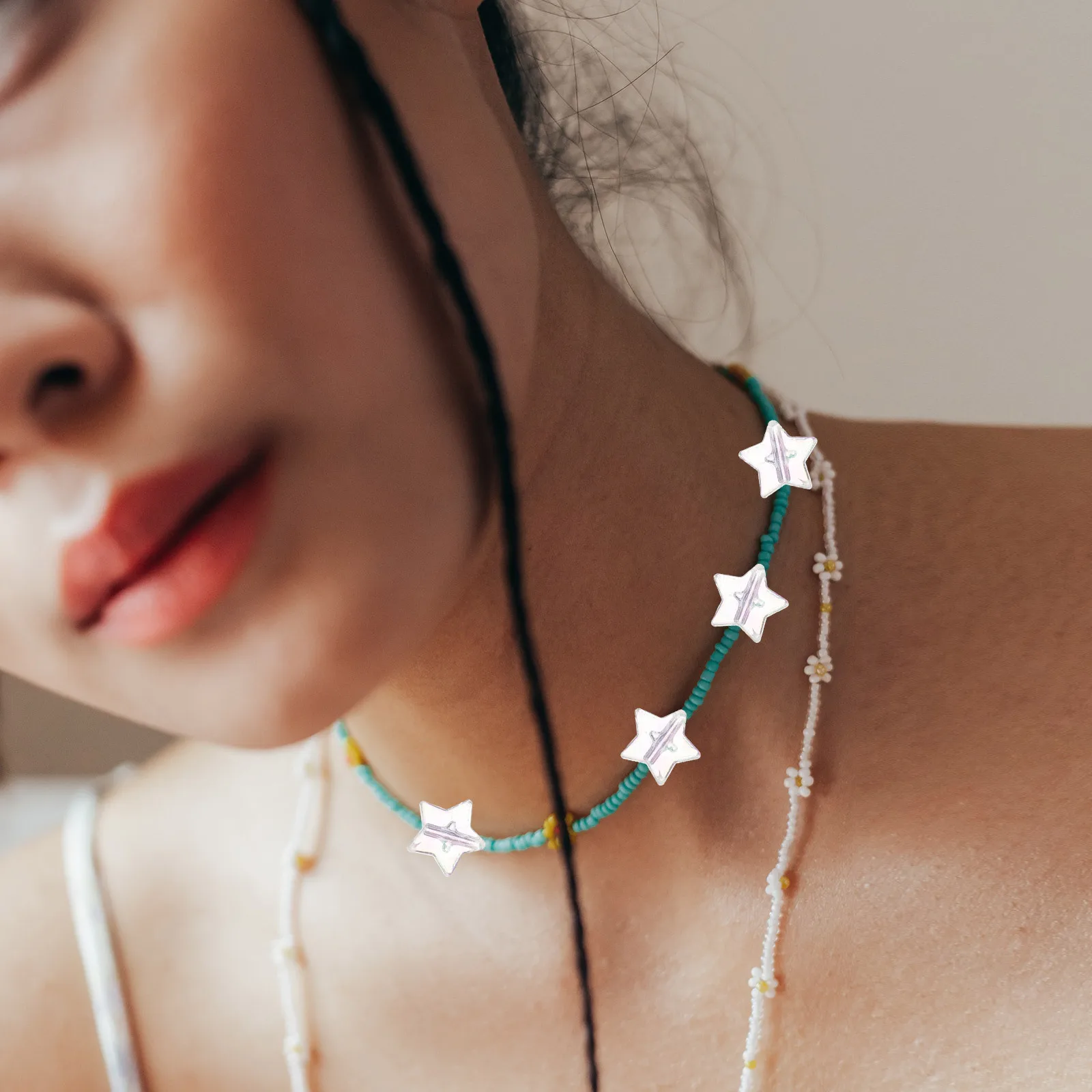 

100pcs Acrylic Bead Accessories Spacer Beads For Diy Jewelry Making Necklace Bracelet Craft Decorative Loose Beads Simple Style