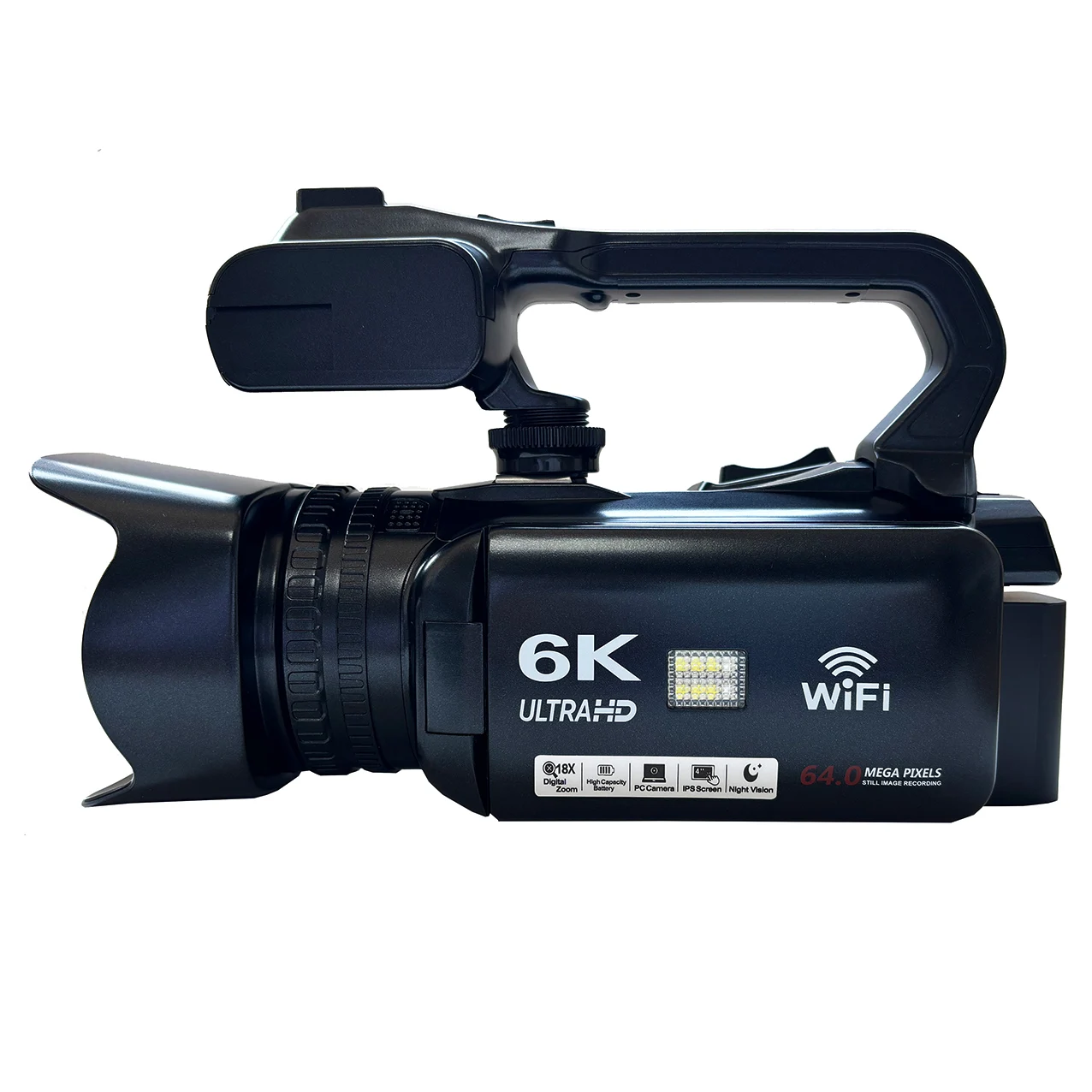 6K Digital Video Camera 4.0 IPS Screen Night Vision 18X Digital Zoom for YouTube Live Streaming Vlogging