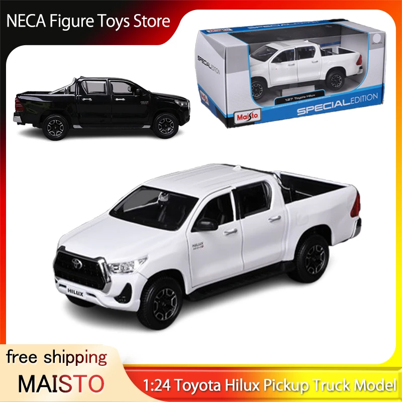 

Maisto Toyota Hilux сплав пикап модель 1:24/1:27 литой под давлением Коллекционная игрушка-внедорожник для мальчиков подарок для любителей автомобилей