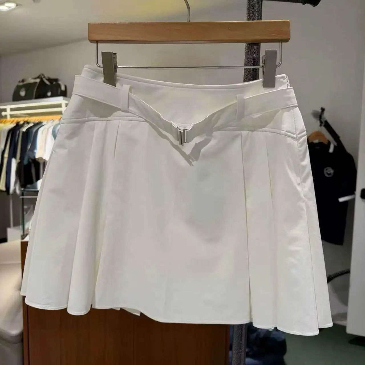 2026 New Women Golf Skirt With Belt Thin Breathable Sports Mini Skort Ladies Casual Outdoor Tennis Running Skirts