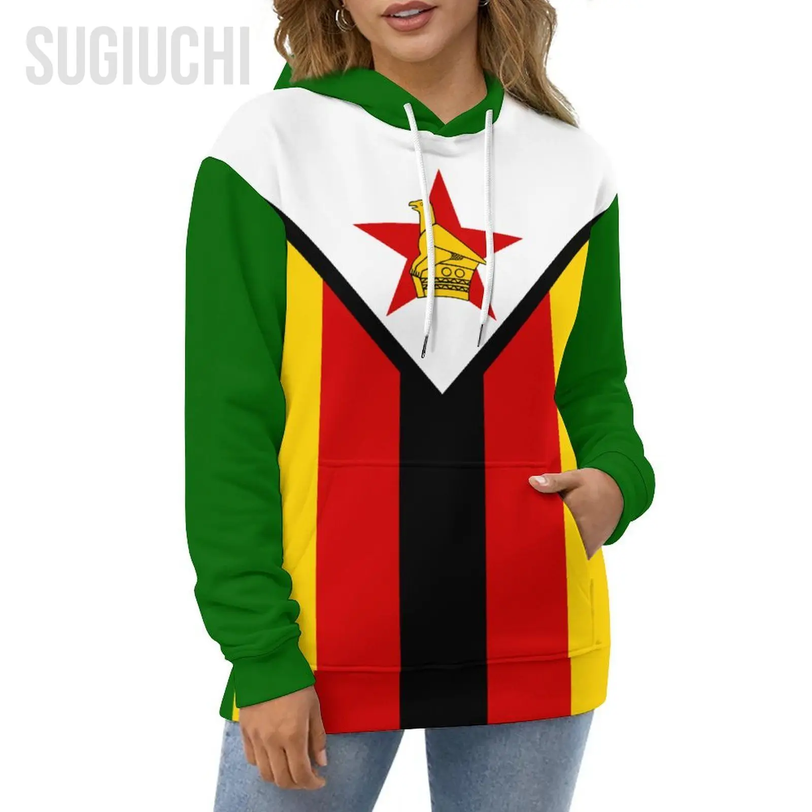 Unisex 3D Hoodie Zimbabwe Flag Men Women Polyester Harajuku Sweatshirt Pullover Hoodies Casual Cool