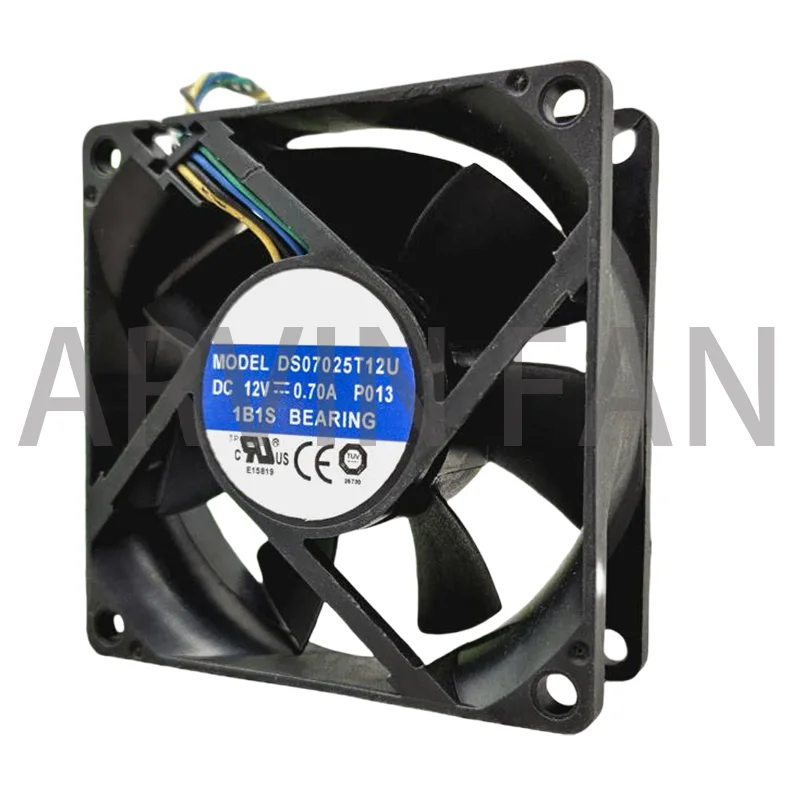 DS07025T12U 70mm 7025 DC 12V 0.7A 4 -pin PWM Cpu Pc Case Cooling Fan