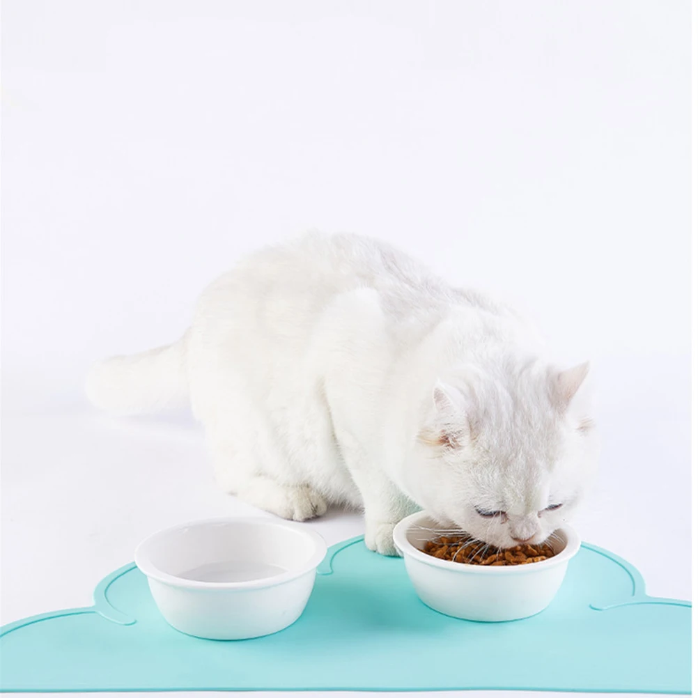 

2 Pcs Dinner Mats Silicone Cloud Placemat Shaped Placemats Non-slip Bowl Dish Child