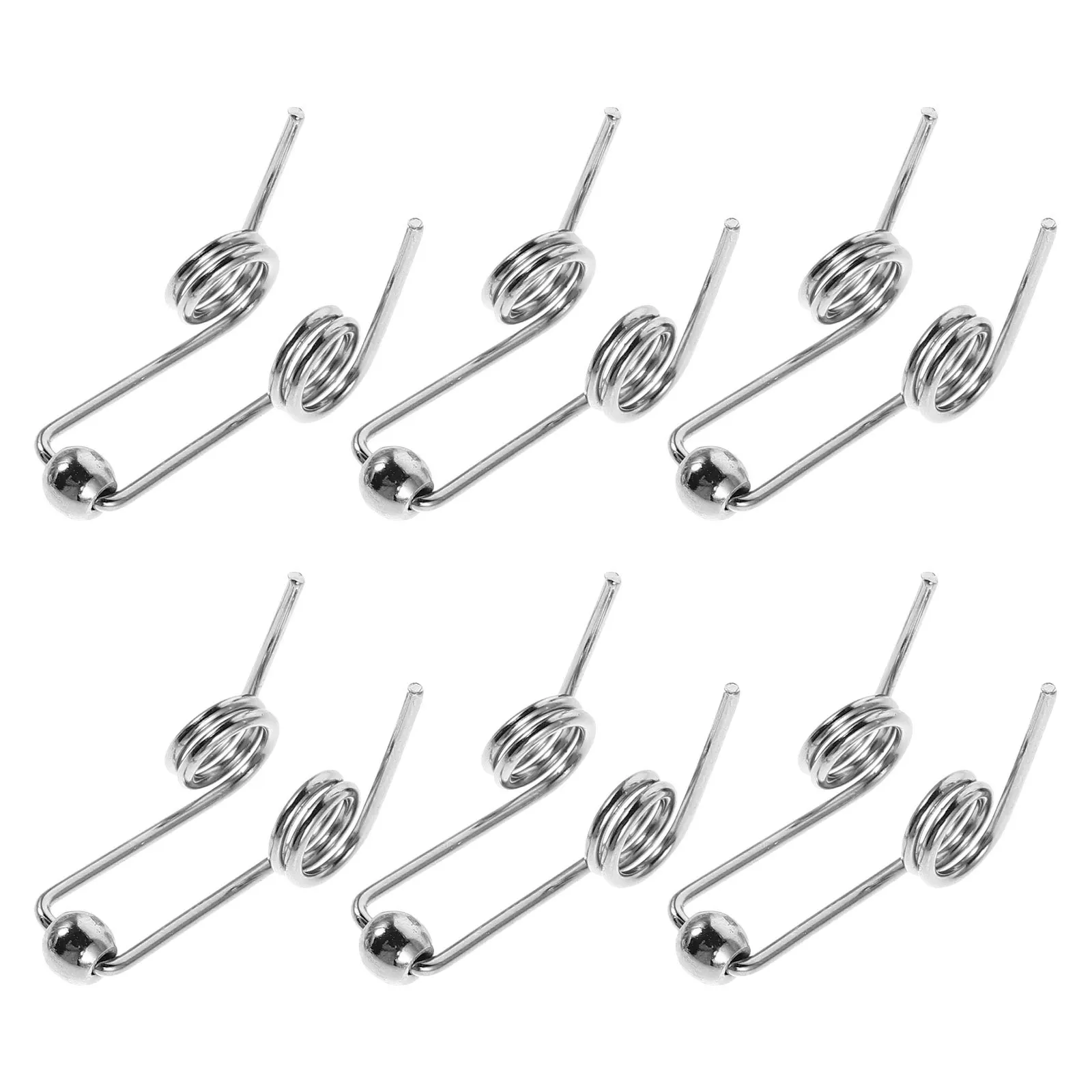 6 قطعة نوابض التواء البديلة ل مكواة تجعيد 30 مللي متر نوابض معدنية مزدوجة لأدوات تصفيف الشعر سهلة التركيب بنفسك فضي