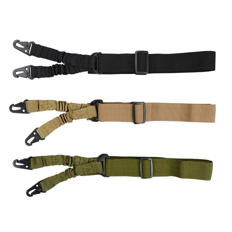 Gun Sling Multi-Mission Sling Strap Outdoor AR AK Rifle Universal Gun QD sling Tactical Adjustable Airsoft Gun Belt Rope