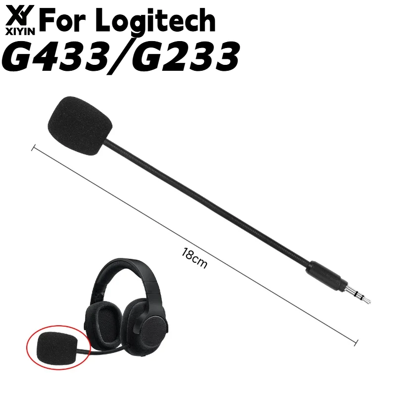 Сменные микрофоны Plug and Play для беспроводных наушников Logitech G433/G233 с профессиональным шумоподавлением