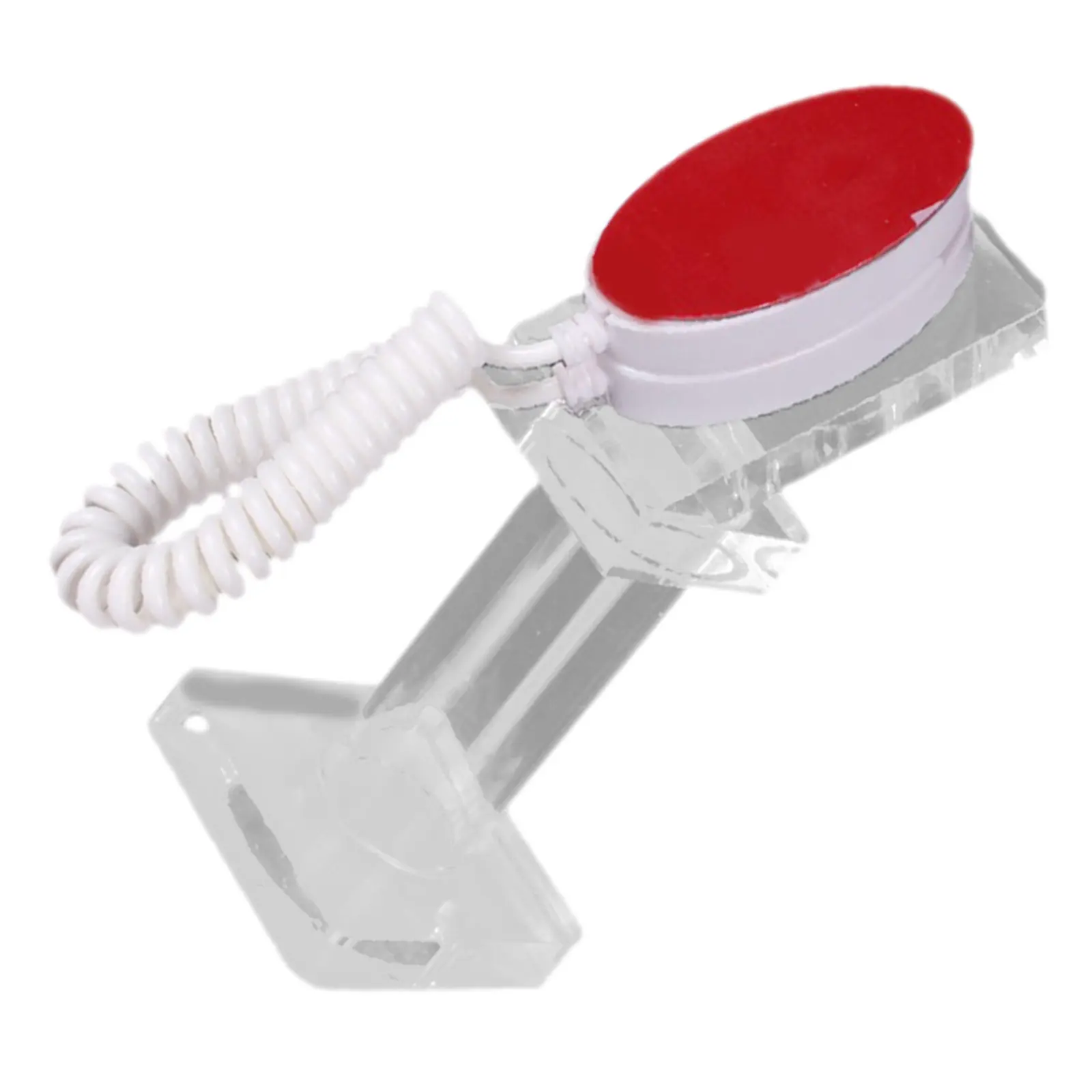 Cell Phone Anti-Theft Desktop Holder Transparent Acrylic Rotatable Phone Stand Security Chain Stable Mobile Mount
