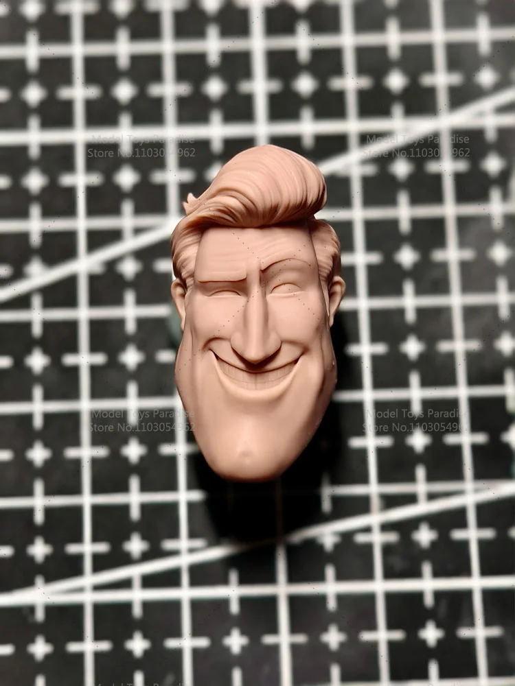 غير مصبوغ لتقوم بها بنفسك 1/12 مقياس الغريبة بطل الأبيض نموذج رئيس أنيمي الرجال الجندي رئيس نحت صالح 6 بوصة عمل الشكل الجسم #2