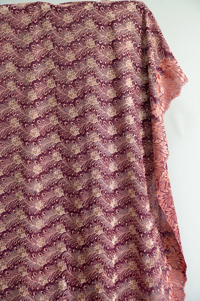 Dubai Embroidered Cotton Lace African Lace Fabric 2024 High Quality Swiss Voile Cotton Fabric Elegant Party Dress for Women 3782