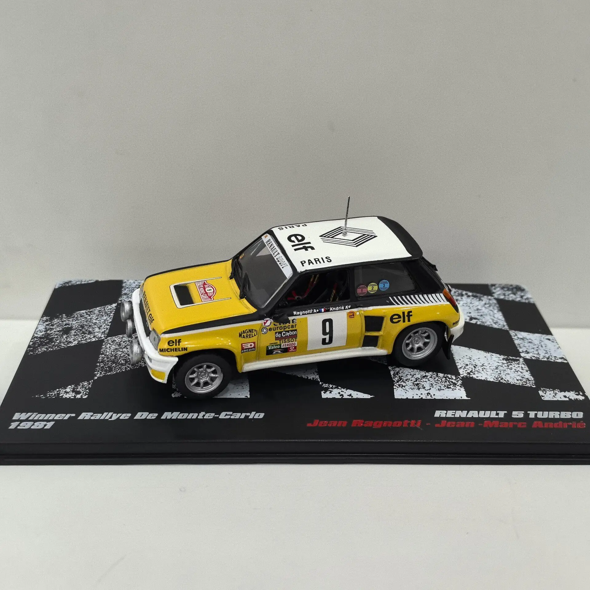 Diecast DEA 1/43 Scale RENAULT 5 TURBO #9 1981 2V Alloy Car Model