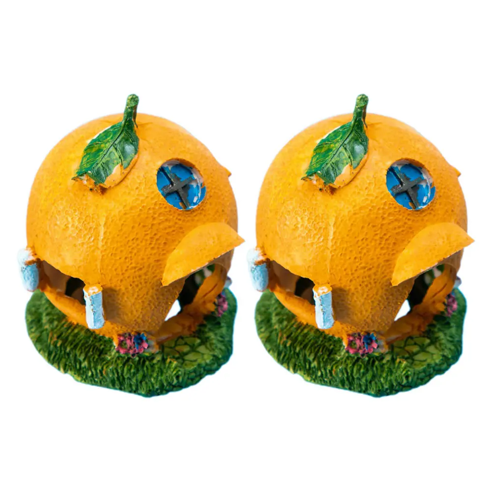 

2Pcs Reptile Hideaway Resin Cozy Resting Nest for Lizard Gecko Spider Tortoise Aquarium Terrarium Habitat Decor Cave Shelter