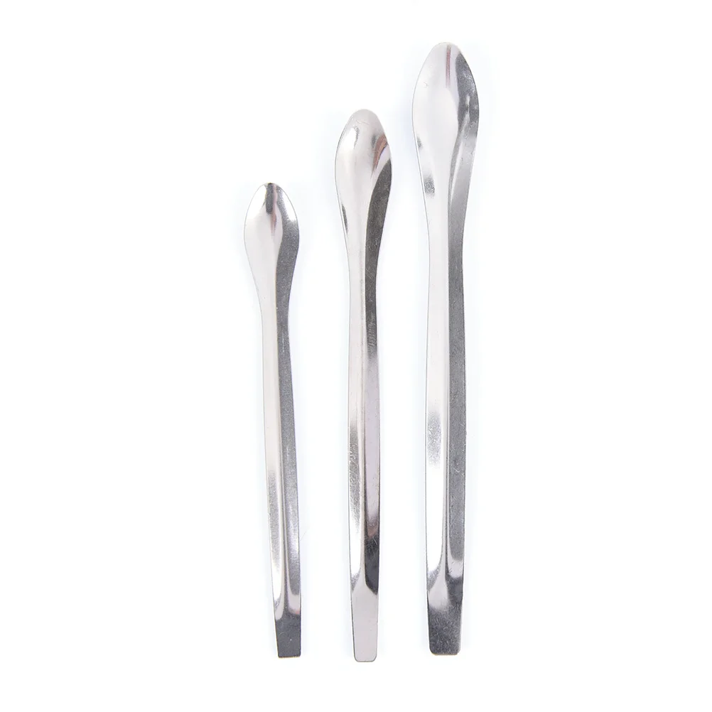 3 Pack Stainless Steel Lab Spoon Scraper Dental Instruments Medical Spoon Measuring Powder Medicine Spoon Lab Spoon