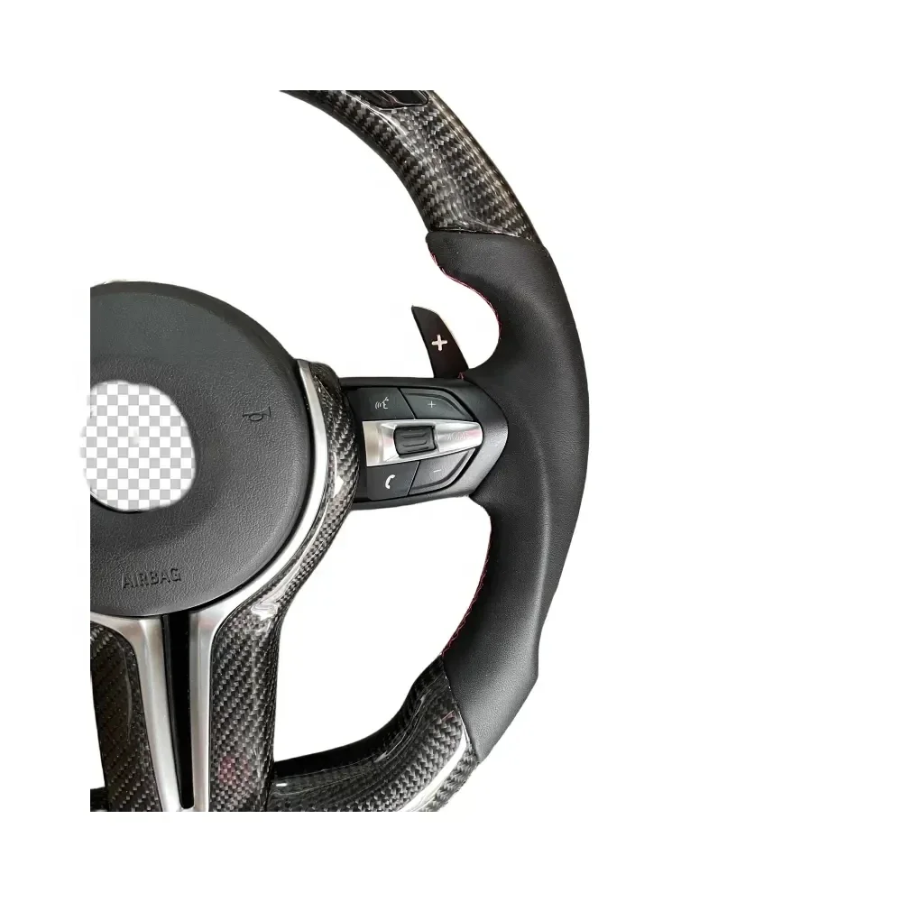 Customized Auto Parts Body Fits Carbon Fiber Black Steering Wheels For  F30 F35 F80 F15 F16 F25 M2 M3 M4