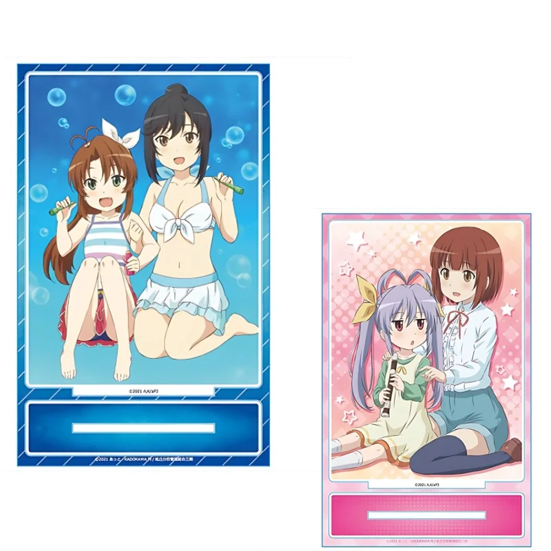 Anime Non Non Biyori Acrylic Stand Model Cosplay Plate Holder Topper Fans Christmas Desk Decor Plate Gift 15CM