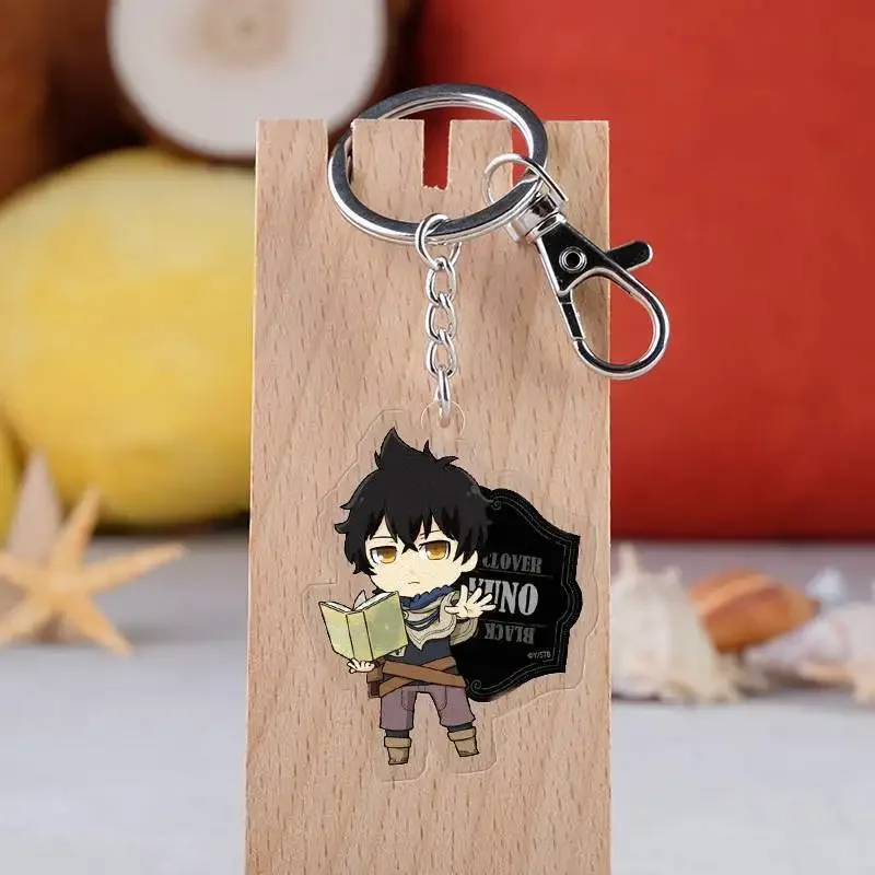 Black Clover Action Figure Anime Acrylic Asta Yuno Noell Silva Yami Sukehiro Magna Swing Keychain Pendant Christmas Gifts 5.5cm
