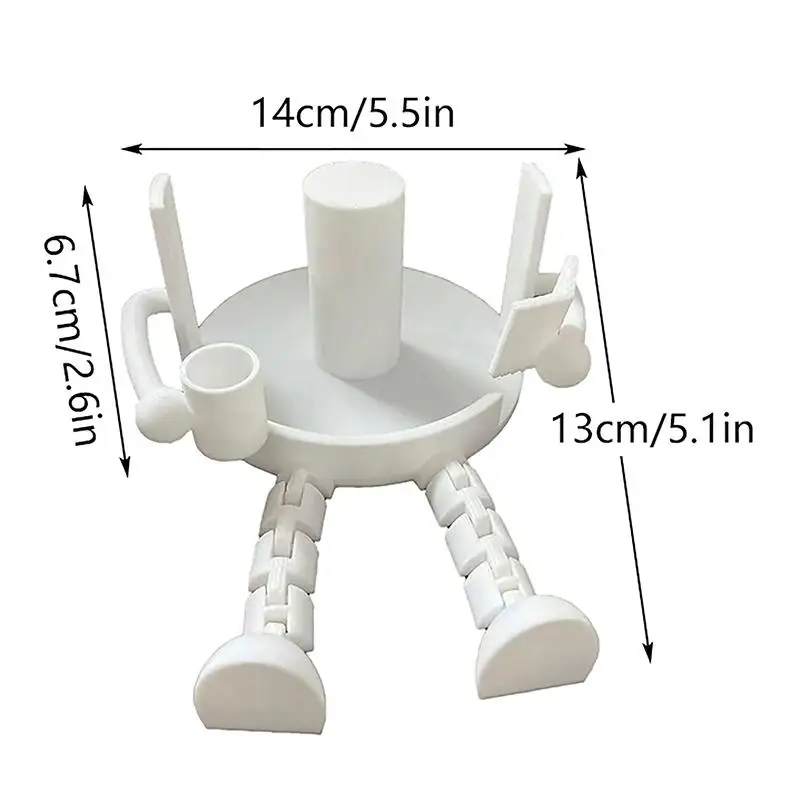Novelty 3D Printed Tissue Holder Toilet Roll Holder Creative Home Dispenser for Modern Bathroom Wall Mounted StorageHot Sale