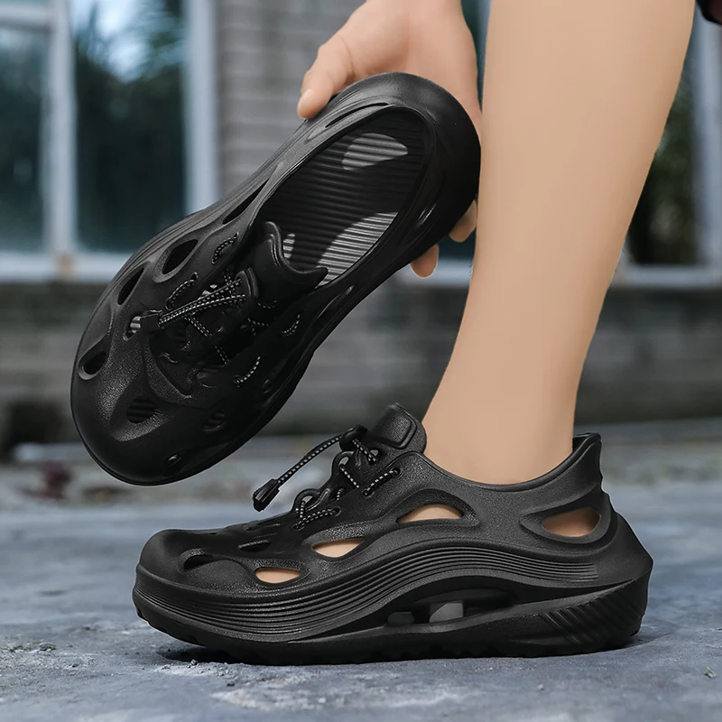 

Men's Summer Clogs for Outdoor Wear, Beach Shoes, Non-Slip, Odor-Resistant, Closed-Toe, Women's Sports Casual Driving Sandals,