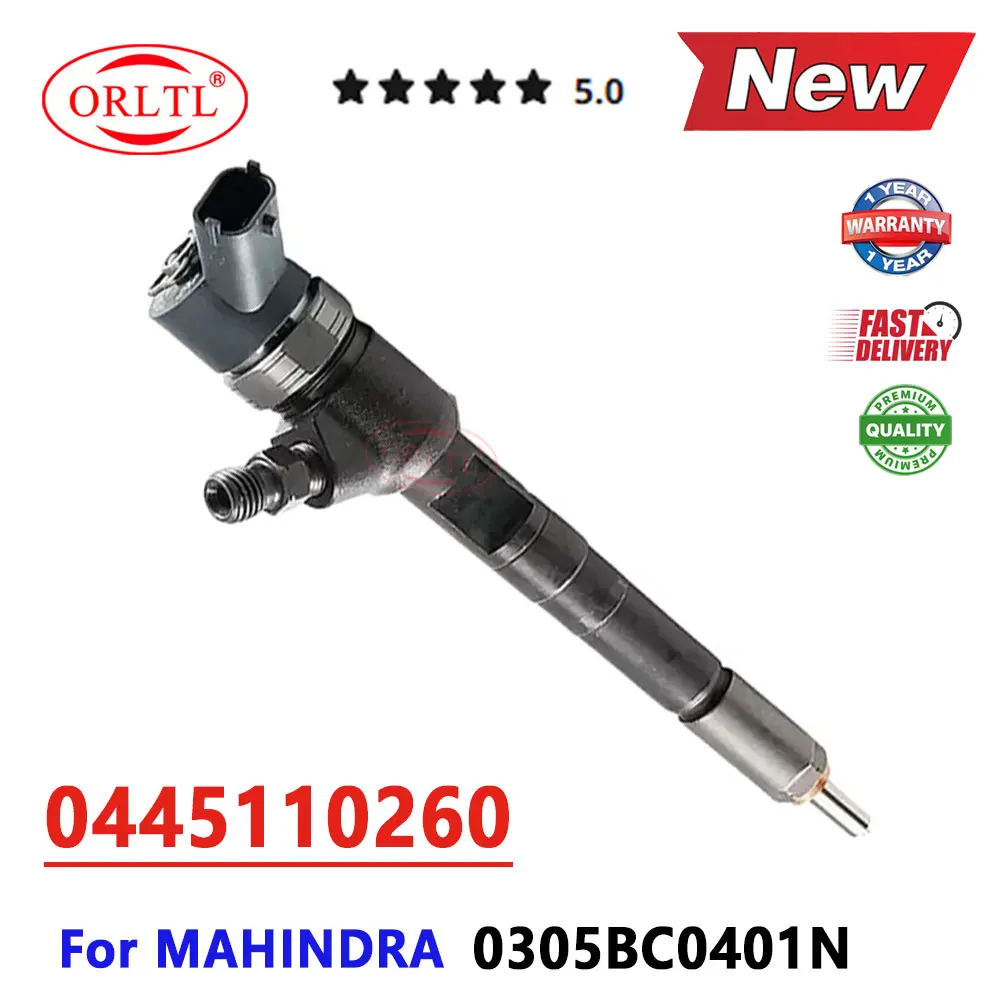 0445110260 Common Rail Diesel Injector Nozzle 0 445 110 260 OE 0305BC0401N 0305BC0870N For MAHINDRA LOADKING SCORPIO THAR TOURIS