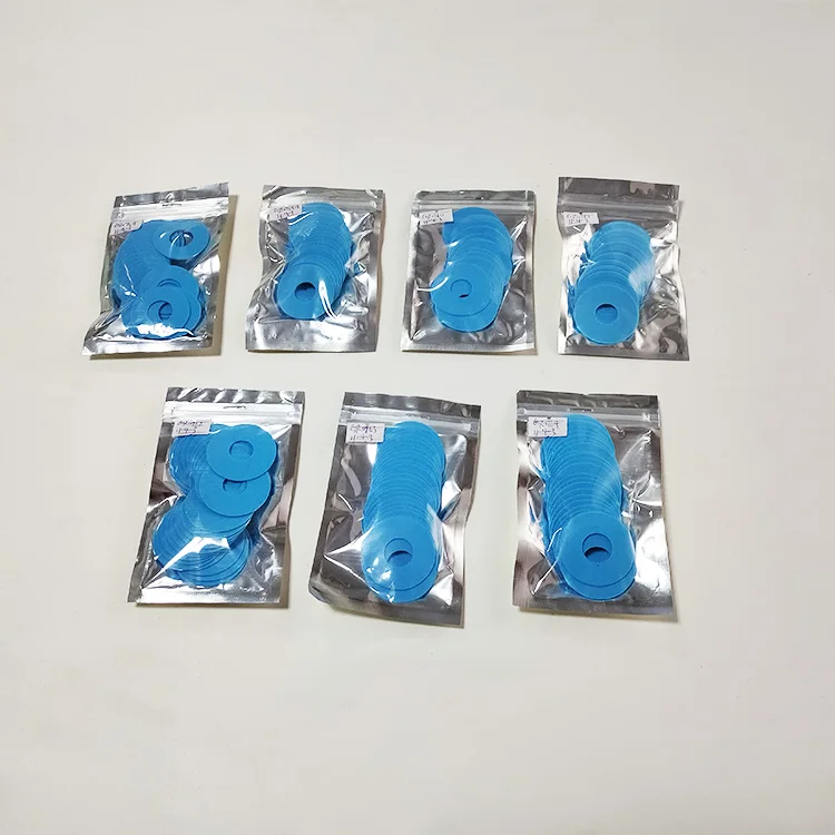 

100 шт./партия, синие присоски 35x15x1 мм 35x15x0,8 мм 35x13x1 мм 38x13x0,5 мм 38x13x1 мм 38x15x1 мм резиновая присоска