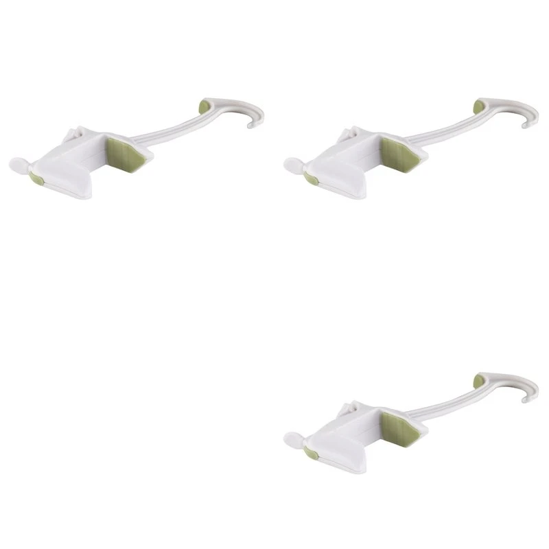 T19C 3X Child Proof Door Stop Portable Anti-Pinch Door Slam Protector For Children - Home Accessories For Hotel, Apartment