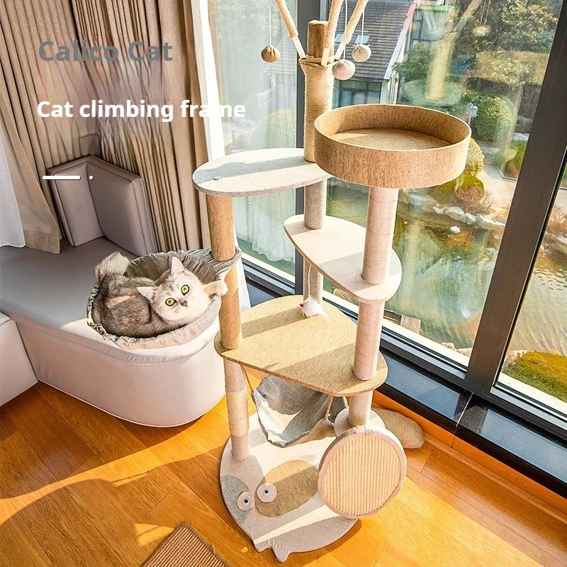Klettergerüst für Katzen, Katzenbaum, Katzensprungplattform, Sisalmaterial, Katzenturm, Haustierspielzeug, Klettergerüst für Haustiere, Kratzbrett für Katzen