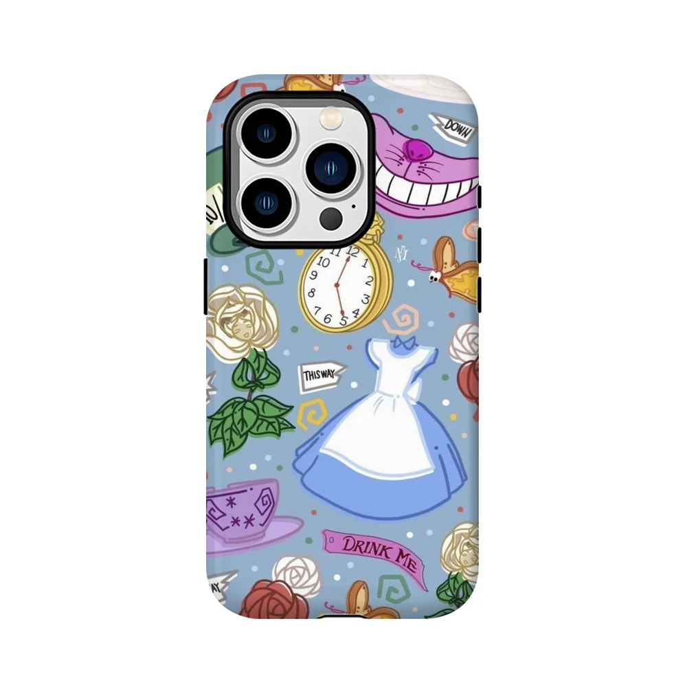 

Чехол для телефона «Алиса в стране чудес», чехол для телефона, пленочный чехол для iPhone 16, 15, 14, 13, 12, 11 Pro Max Plus
