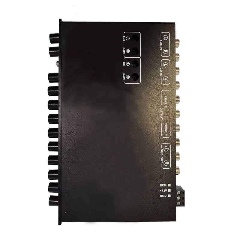 9‑Band EQ9 Full Graphic Equalizer, 6‑Channel Output Passive Crossover for Car Amplifier Audio Sound System