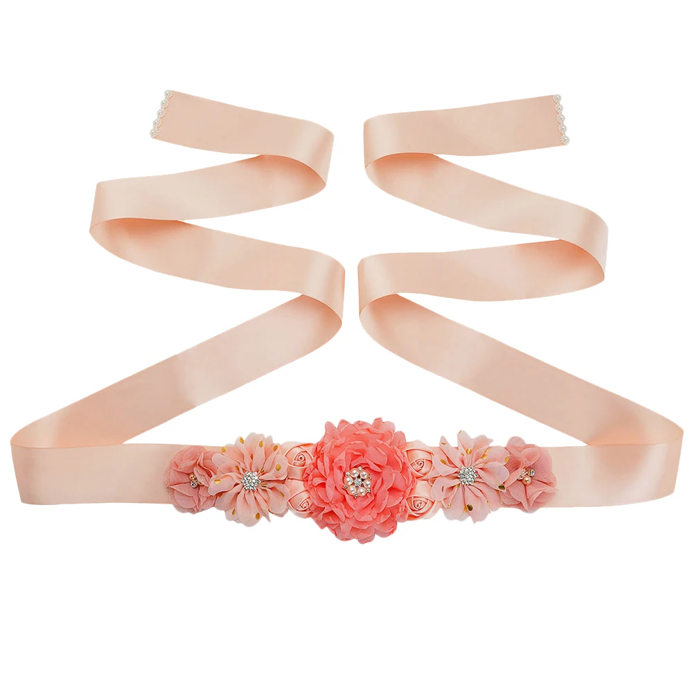 

Rose Accessory For Women Elegant Dress Waistband Dress Belt Flower Design Comfortable Wedding Dance Party Birthday