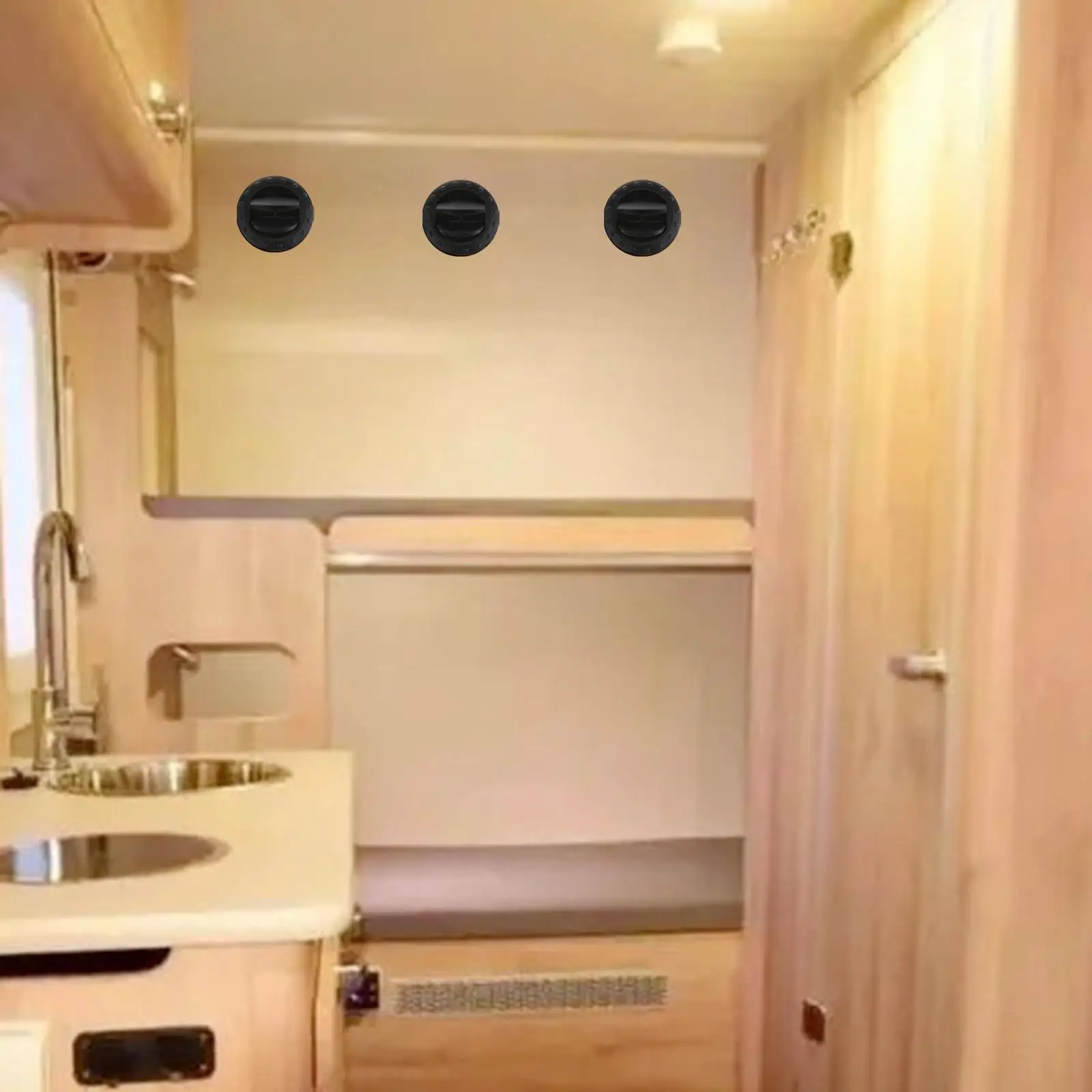 

RV Interior Outlet Air Vent Plastic Marine Side Air Vent Boat Ventilation Grille for Yacht Roof Wall