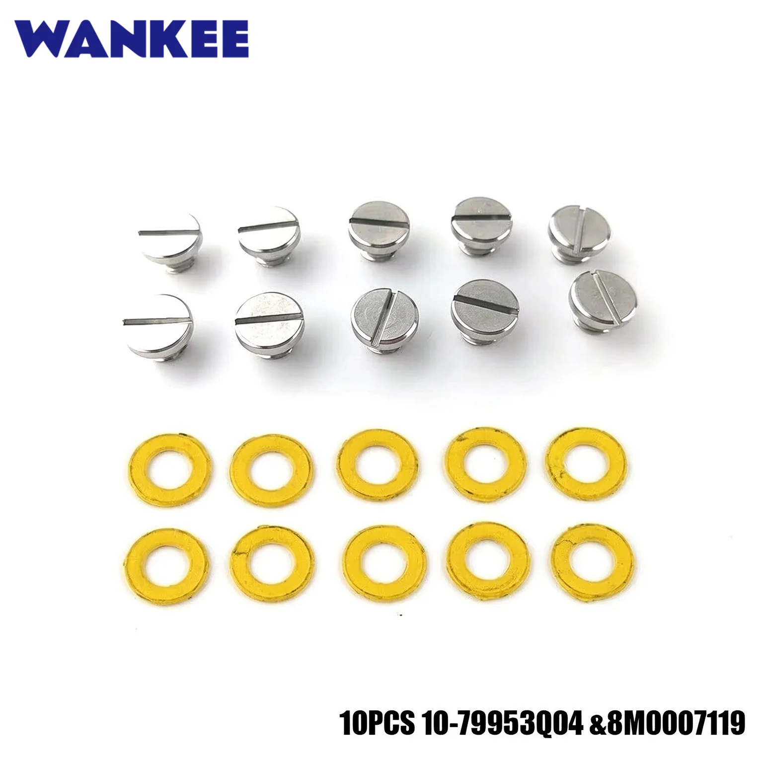Drain Screw Kit 10-79953Q04 for Mercury Outboard Motor Gear Case 18-2244 8M0007119 10pcs