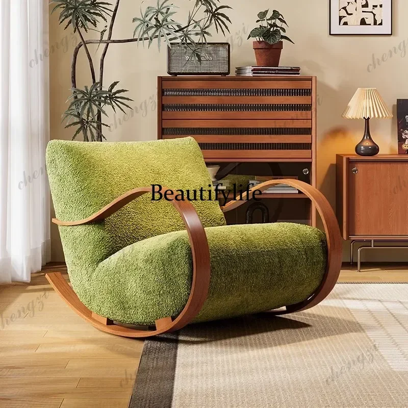 Single sofa chair for bedroom, living room, home leisure sofa, creative rocking chair m138