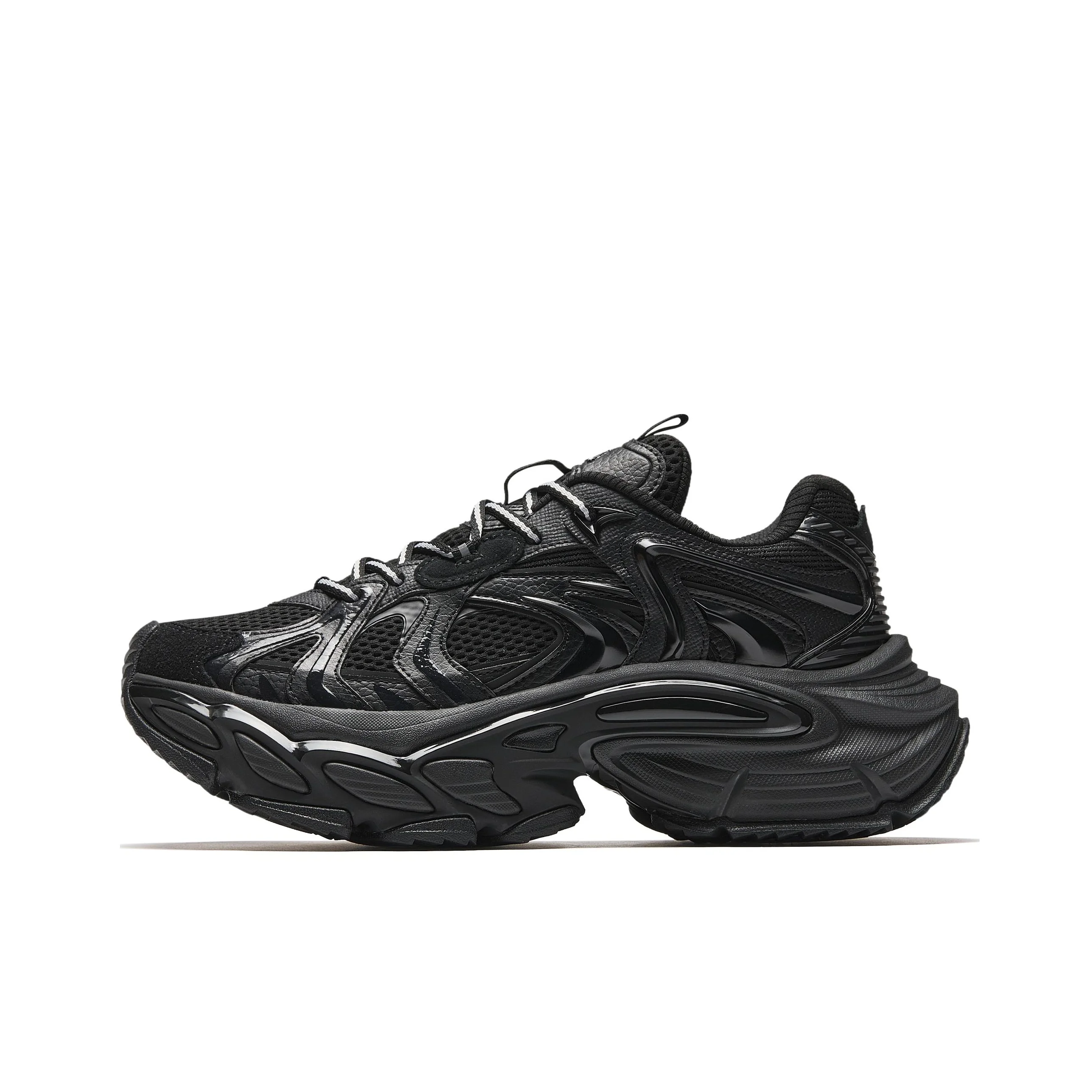 Anta Star Moon 3 Slip Resistant, Abrasion Resistant, Height Increasing Low top Chunky Sneakers Men's Black 912518891-5