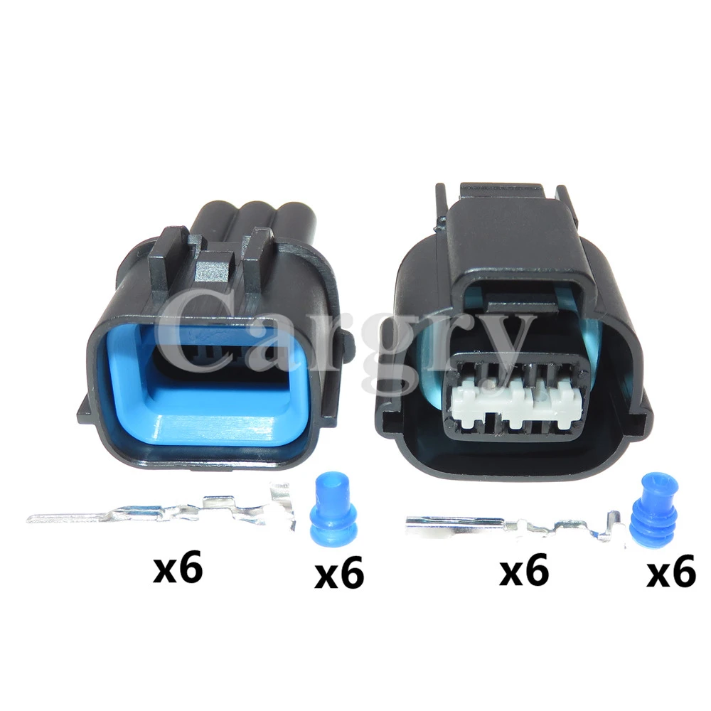 1 Set 6P PB535-06027 PB521-06020 AC Assembly Automobile Throttle Idle Motor Cable Harness Waterproof Socket For Mazda Mitsubishi