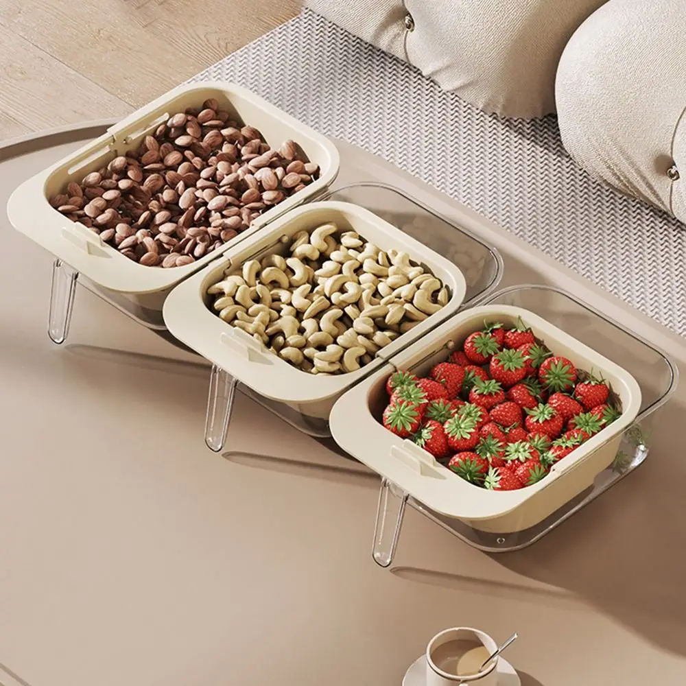 

Двухслойная раковина для мытья фруктов 2 в 1, съемный контейнер для хранения продуктов питания с ручкой, растягивающееся сито для чистки овощей