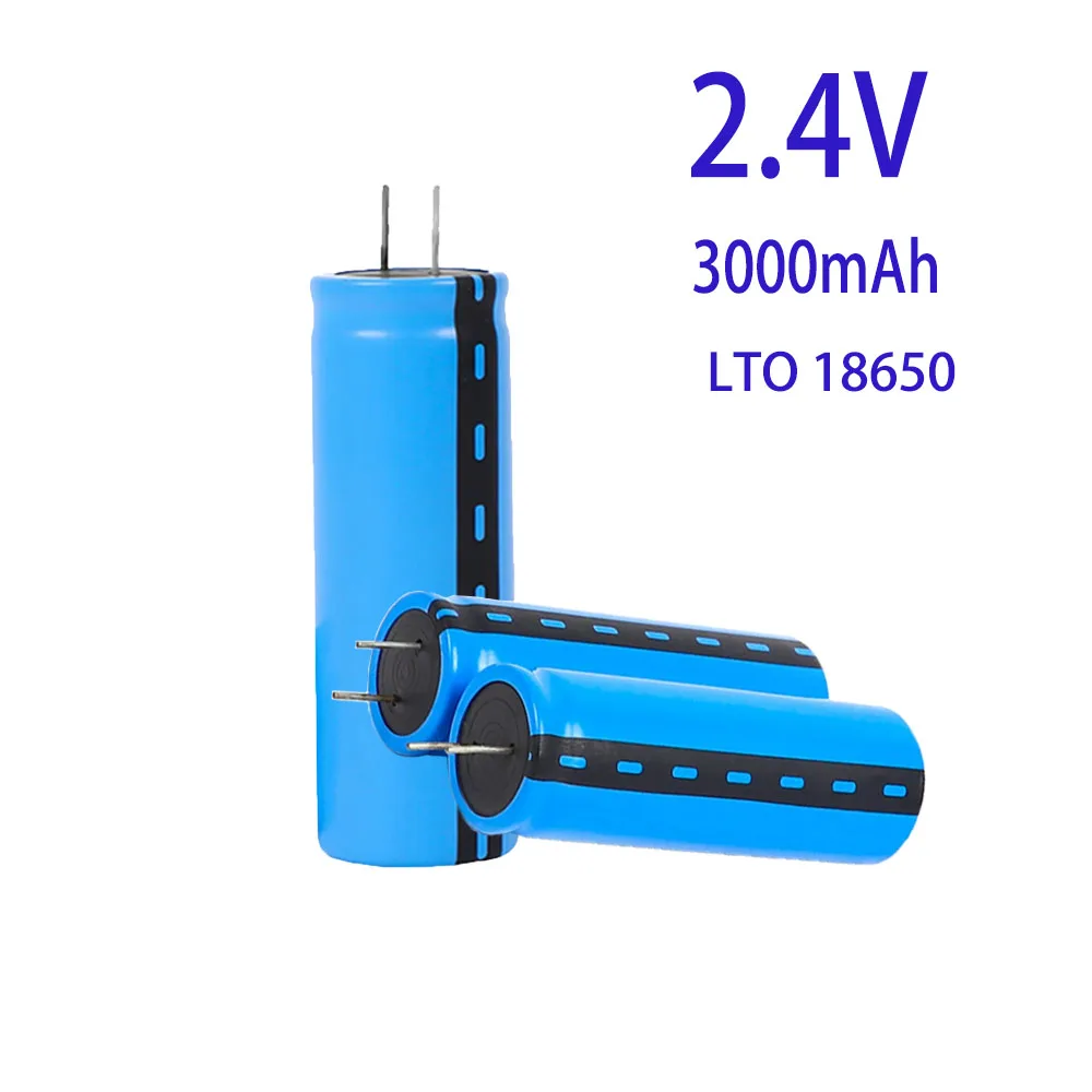 

18650 Lithium Titanate Battery 2.4V 3000mAh LTO 15C Rechargeable Low Temperature Battery 25000 Cycles Flashlight
