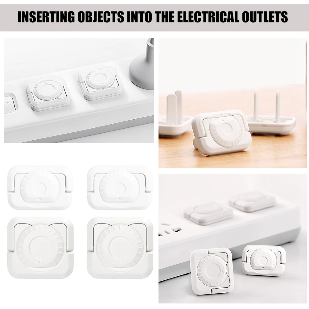

24Pcs Socket Covers Baby Proofing White V0 Shell Plug Protectors 12 Two Hole 12 Three Hole Safety Plugs Prevent Electrocution