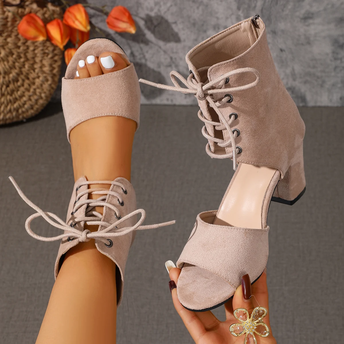 Sandales sexy pour femmes 2026, nouvelles sandales à talons hauts, mode, bout ouvert, respirantes, chaussures de luxe pour femmes, sandales de créateur, Sandalias De Mujer