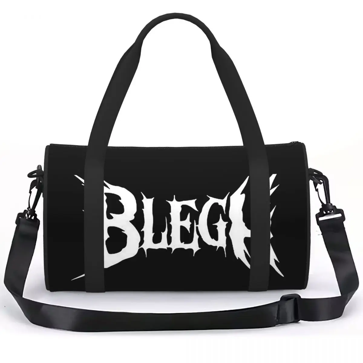 Blegh Heavy Metal Metalcore Deathcore Luggage Bag Large Capacity Duffle Tote Bag Handbags Gym Bags Fitness Bag for Boys Girls