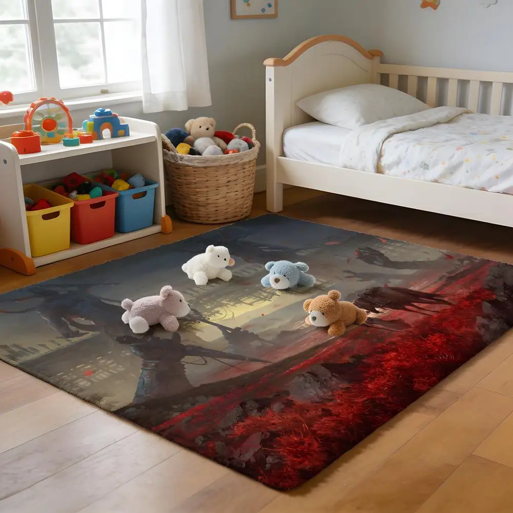 

Floor Mat Soft Flannel Rug Non-Slip Absorbent Mat for Bathroom Bedroom Home Decor Hot Where Winds Meet