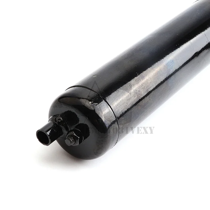 عادم كاتم صوت أسود KF لمحرك ثنائي الأشواط للدراجة الآلية 80cc 66cc 49cc