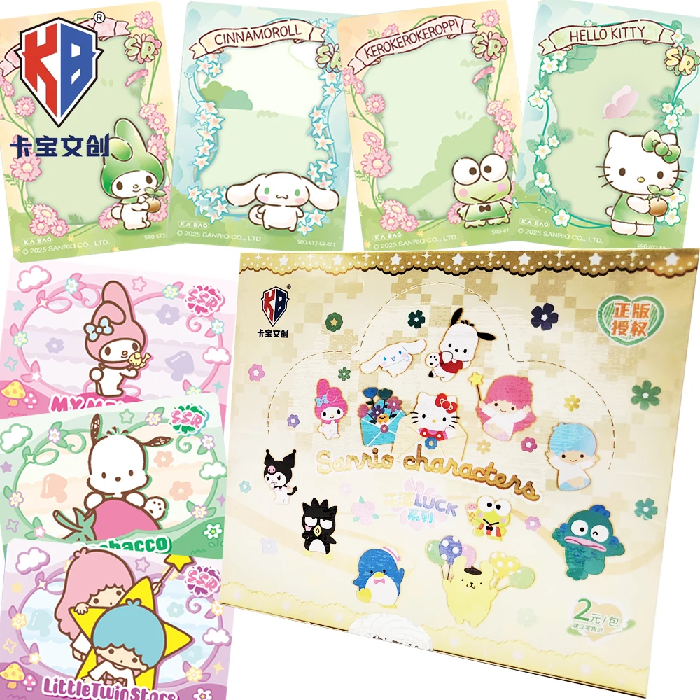 

Оригинальные коллекционные карты Kabao Sanrio для детей, популярные классические персонажи мультфильмов, периферийные устройства аниме, креативные карты, игрушка в подарок