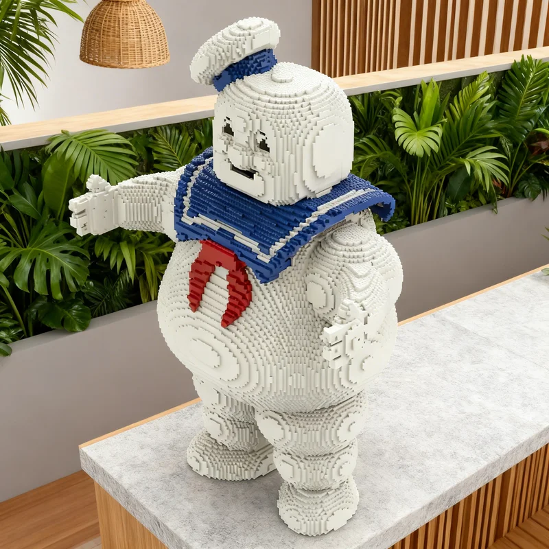 24016pcs MOC Stay Puft Marshmallow Man Sculptures Model Building Blocks Creative DIY Gift Display Decor Assemble Premium Adult