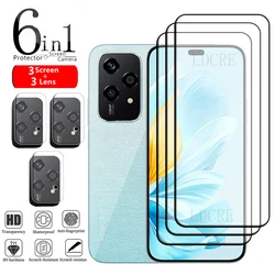 6-in-1 For Honor 200 Lite Glass For Honor 200 Lite Glass Full Glue Cover 9H HD Screen Protector Huawei Honor 200 Lite Lens Glass