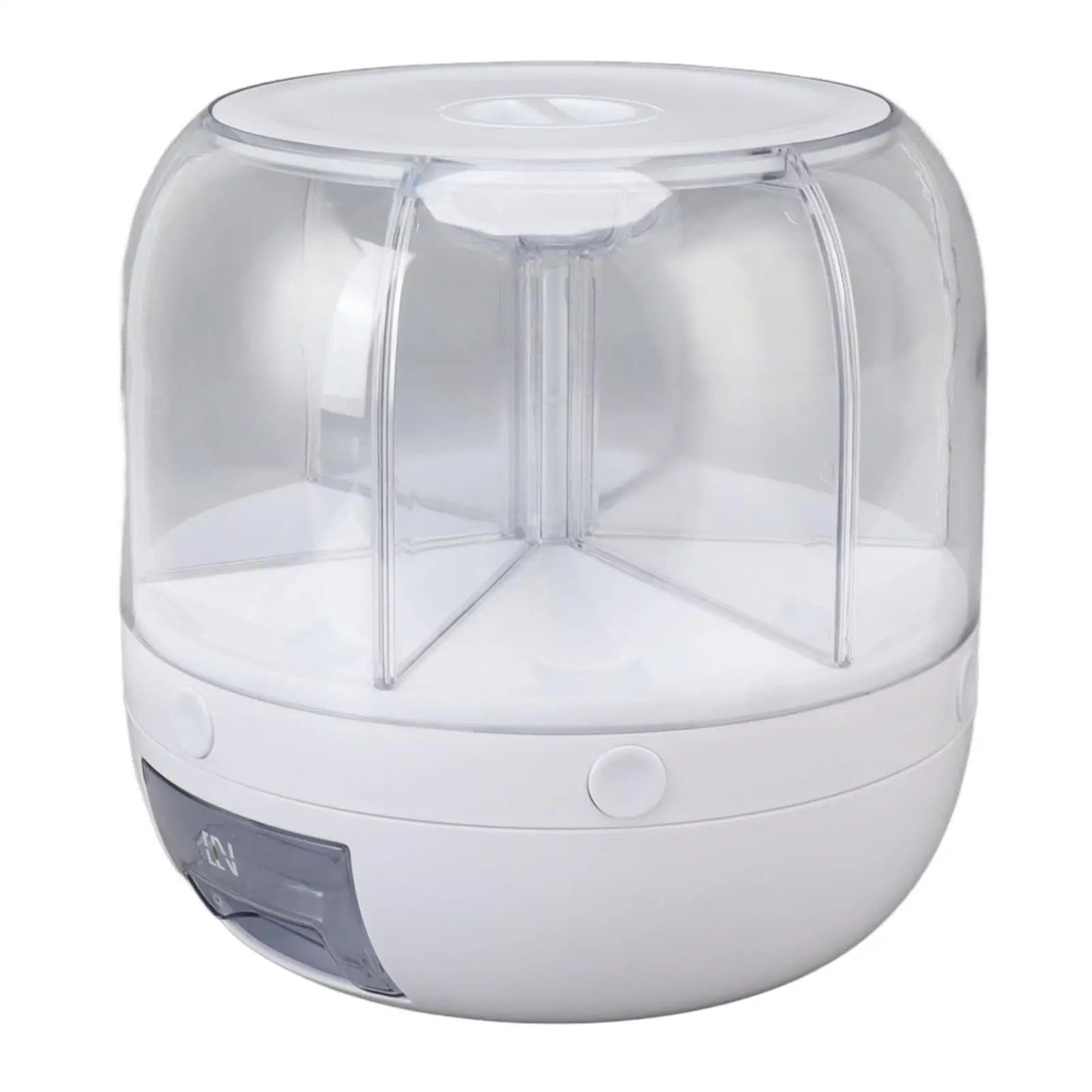 6kg Rice Dispenser Grains Storage Box with Rotating Design for kitchen Organization