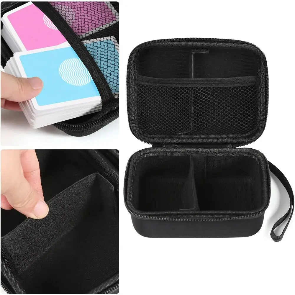 Cool Large Capacity Hard Case Loose Leaf EVA Card Storage Box Waterproof Zipper Anime Card Book Game Card