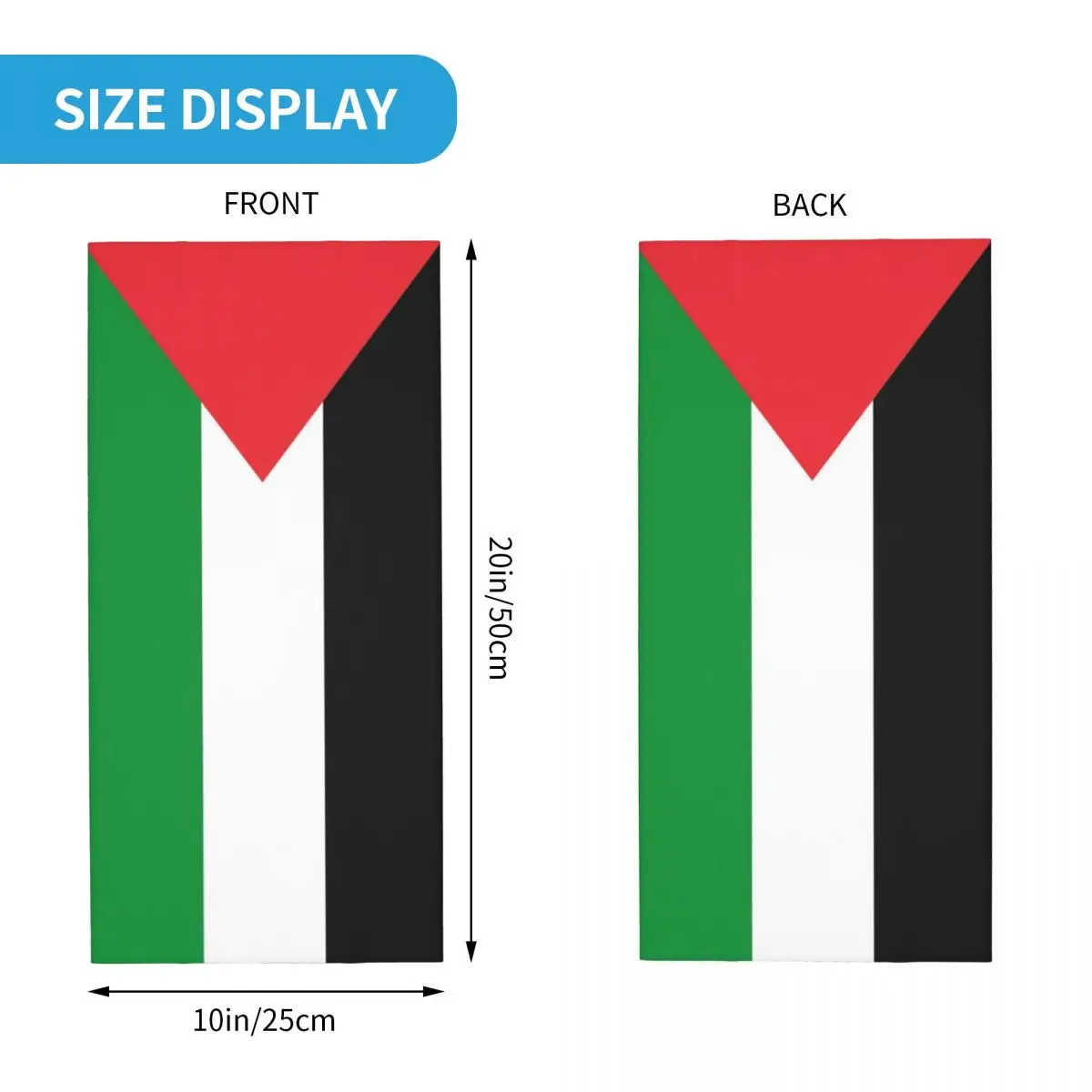 Vlag Van Palestine Bandana Nek Gaiter Bedrukt Bivakmutsen Gezicht Sjaal Warm Hoofddeksels Wandelen Unisex Volwassen Wasbaar