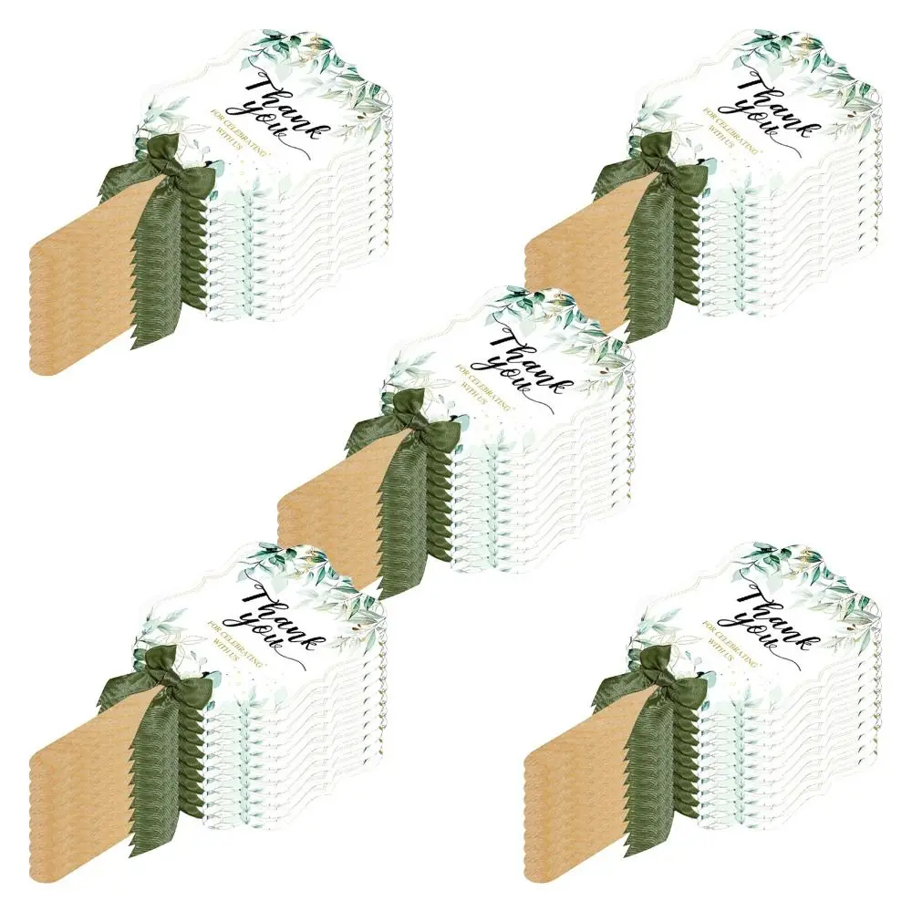 50Sets Weeding Fans for Guest Thank You for Celebratin with Us Pattern Paper Fan Hand Bulk for Bridal Wedding Baby Shower Party